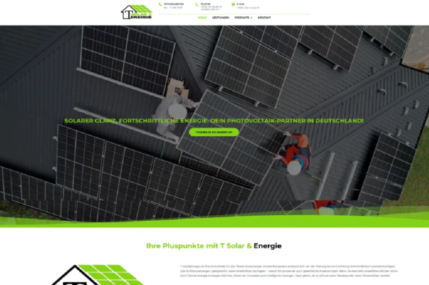 Krijimi i faqes t-solar-de